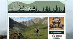 Desktop Screenshot of bchuntingblog.com